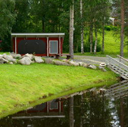 huette am see lappland