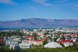 Stadt Esja auf Island